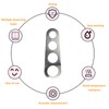 ZoeTekway Stainless Steel Spaghetti Measuring Tool with 4 Measuring Holes