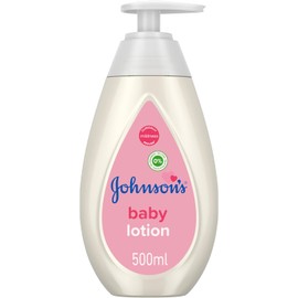 Johnson's Baby Lotion (1 x 500 ml) Nourishing and Hypoallergenic Baby Body Lotion for Delicate Skin with Coconut Oil for 24h Moisture Protection