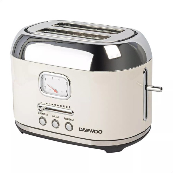 Daewoo Tostador Retro Breakfast Dst-6584 Color Marfil