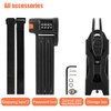 Flintronic Folding Lock, Bicycle Lock Combination Lock with 4-Digit Code,
