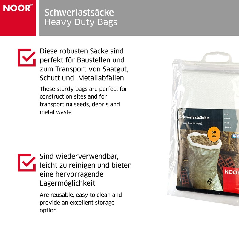 Sacks Schwerlastsäcke 40 x 105 CM 3–erPack