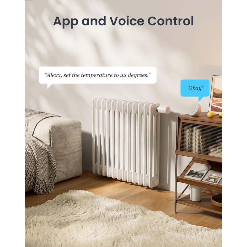 SwitchBot Smart Radiator Thermostat Matter Combo - Bluetooth Thermostat with