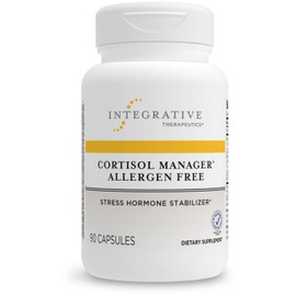 Integrative Therapeutics Integrative Therapeutics Cortisol Manager Allergen-Free Supplement - Reduces Stress to Support Sleep* - Ashwagandha, L-Theanine - Supports Adrenal Health* - 90 Count