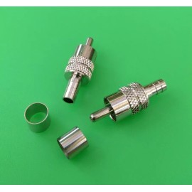 DLS (10 PCS ) RCA RG59 CRIMP-ON CONNECTOR - USA Seller