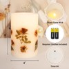 Rose Flameless Candle D4 x H6, Battery Operated Large Candle