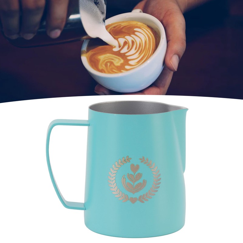 Frothing Pitcher 304 Stainless Steel Pull Flower Cup Coffee Milk