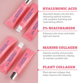 Farmstay Hyaluronic Acid Roll-on Eye Serum with 2% Niacinamide & Collagen – Hydrating Korean Eye Roller for Dark Circles, Puffy Eyes & Wrinkles – 0.84 fl. oz.