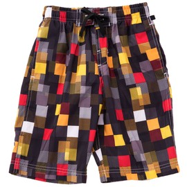 Smile Marquetto Surf Pants, Saltwater Pants, Sea Pans, Swimwear, Boys, Kids, Kids, Boys (Yellow-X Black) (Purple X Black), yellow - X black