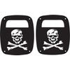 JeepTails Skull and Bones Jolly Roger Tail lamp Light Covers