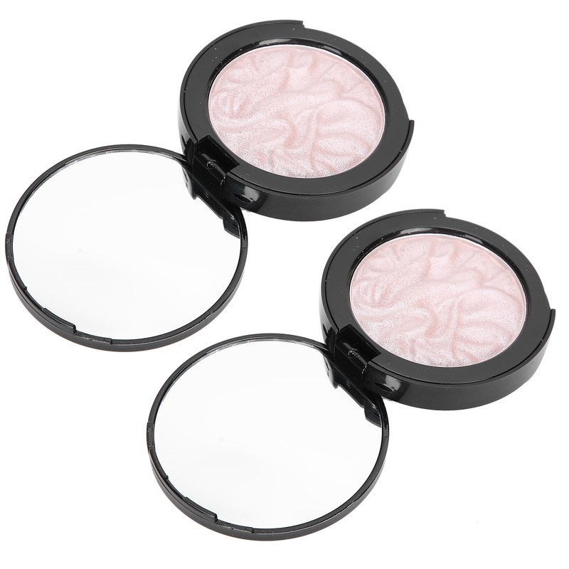 2PCS Highlighting Powder Face Natural Brightening Highlight Makeup Cosmetic Blush