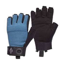 Black Diamond Guanti da arrampicata unisex Crag Mezze dita, Via Ferrata, Astral Blue, XS