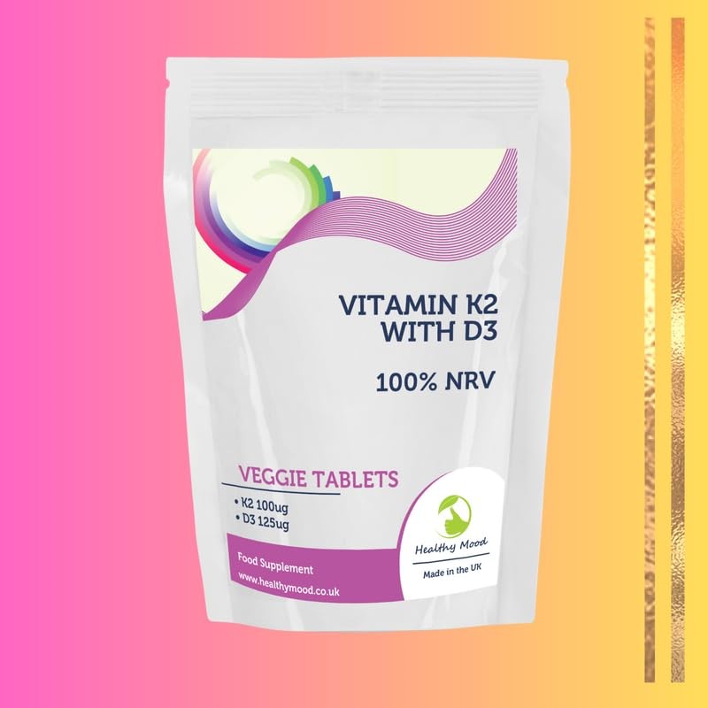 Vitamin K2 100µg with D3 125µg Tablets – High-Potency Bone