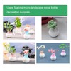 NentMent 6 Pack Mini Bud Vases Tiny Flower Vase Resin