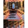 Upgraded 24 Pack Candy Cane Solar Lights Outdoor Waterproof, Rechargeable