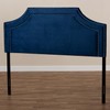 Baxton Studio Avignon Modern and Contemporary Navy Blue Velvet Fabric