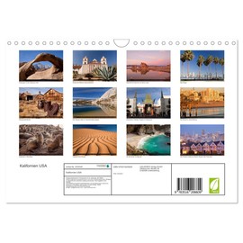 Kalifornien USA (Wandkalender 2026 DIN A4 quer), CALVENDO Monatskalender: 13 traumhafte Reisefotos aus dem Westen der Vereinigten Staaten. (CALVENDO Orte)