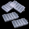 Newbested 4 Pack 5 Grid Clear Plastic Fishing Tackle Bait