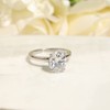 Titaniumcentral 3CT 925 Sterling Silver Women Engagement Rings Oval Cut