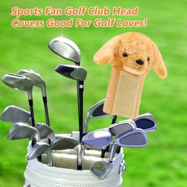Golf Headcovers, Cute Animal Golf Club Head Covers- Cocker Spaniel Sports Fan Golf Club Head Covers for Woods and Driver, Lovely Dogs Golf Club Protector (Functional and Funny)