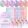 Double Rhythm Cat Eye Gel Nail Polish Set of 6
