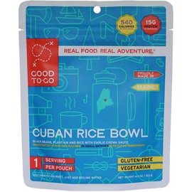 GOOD TO-GO Cuban Rice Bowl - Single Serving | Dehydrated Backpacking and Camping Food | Lightweight | Easy to Prepare