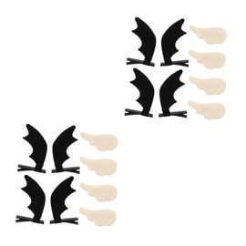 FOMIYES 2sets Stylish Angel Wings Hairpin Hair Stick Two Unique Styles Great for Party Hair Decor Girls 4pair*2