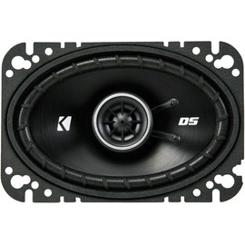 KICKER Speakers 4X6 inch for Jeep Wrangler 1997-2006 Upgrade Kit - Pair of DS Series with Adapters and Harness, Car Audio Front Dash Speaker DSC460, 43DSC4604