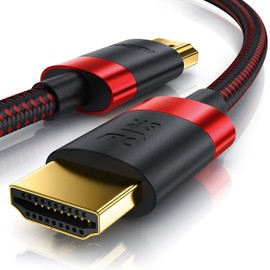 8K HDMI Cable 2.1-4 m - 8K @ 60Hz 4K @ 120Hz DSC - HDTV 7680 x 4320 - UHD II - HDMI 2.1 2.0a 2.0b - 3D - High Speed HDMI Cable Ethernet - Red