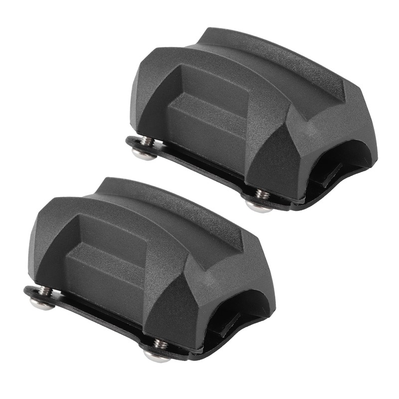 25mm/1in Motorcycle Bumper Guard Anti Drop Rubber Protector Universal Fit