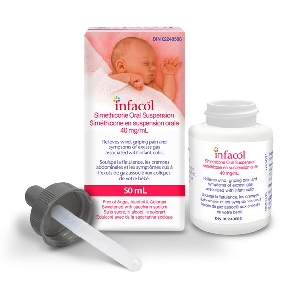 Infacol Wind Drops - 50ml - Simethicone Colic Relief Medicine - Relief of Wind, Infant Colic, and Griping Pain