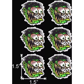 6 PK OLD SCHOOL RAT FINK RAT ROD HOT RODS MUSCLE CAR VINTAGE PERFORMANCE STICKER