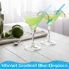 FoldTier 1000pcs 5 Inch Blue Cocktail Straws, 0.24" Wide Short