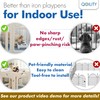Qoility Clear Acrylic Dog Playpen Indoor, Expandable Size & Flexible