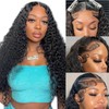 Flynet 13x6 Deep Wave Lace Front Wigs Human Hair 200%