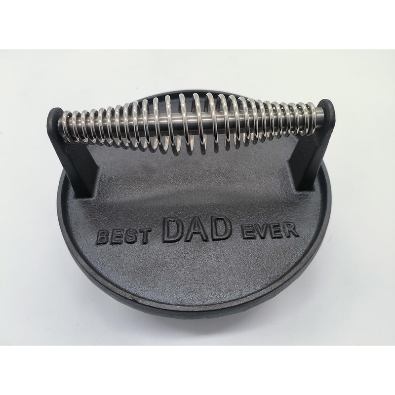 JNXHON Kitchen Tools BEST DAD EVER Heavy Duty Cast Iron