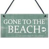 RED OCEAN Gone To The Beach Hanging Plaque Nautical Decor