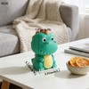 T-Rex Piggy Bank, Dinosaur Coin Bank, Sturdy Piggy Bank(Light Green)