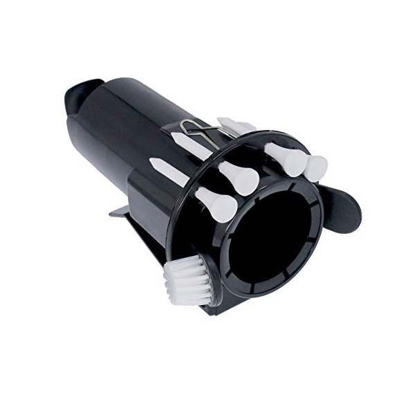 Seacloud Golf Ball Tee Holder Clip Caddy with Nylon Brush
