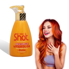 Mascarilla para Cabello Teñido Vitakolor con Keratina, Protección UV, Prolonga el Color del Tinte por más Tiempo, Hidrata y Refuerza las fibras capilares 250ml.