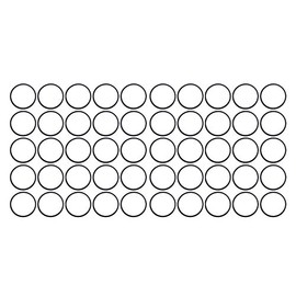 Sterling Seal XP70BUN251X50 251 Quad Ring, Buna NBR, 70 D (Pack of 50)