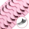 FADVAN(BY001) Half False Eyelashes, 3D Russian Volume, 10 Pairs of