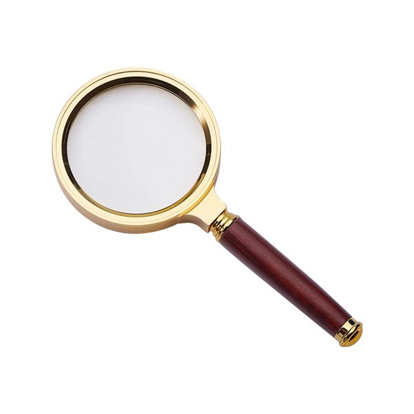 Othmro 1Pcs Magnifier 10X Magnifying Glass Handheld Magnifying Tool with Metal Handle Lens Diameter