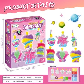 Kinetic Sand, Kinetic Sand Set, Kinetic Sand, Magic Sand, Kinetic Sand Set Girls, Night Light Colour Sand and Bottle, Suitable for Children, DIY Sand, Mining, Educational Toy