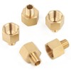 LTWFITTING Brass Pipe 1/2" Female x 1/4" Male NPT Adapter