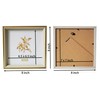 PLUSCHEN 7x7 Blue Beige Square Picture Frame, 7x7 Resin Photo