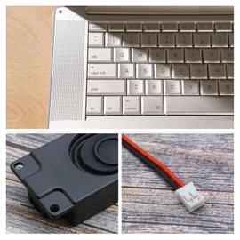 EMSea 4pcs 2 Watt 8 Ohm Mini Speaker Loudspeaker with 48cm Cable Fit for Robot Small Electronic Projects Game Machine Advertising Machines LCD TV Monitors Black