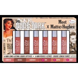 Meet Matte Hughes Liquid Lipstick Set by the Balm for Women - 6Pc - Commited,- Reliable,- Charismatic,- Kind,- Dapper, 0.04oz Lipstick - Sharp
