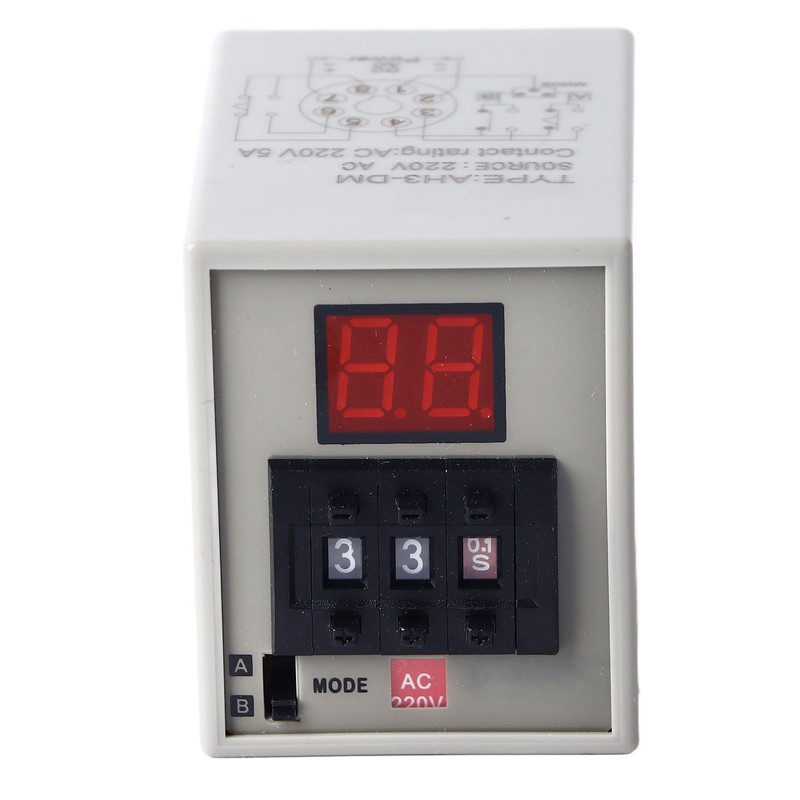 Delay Timer Relay Digital Display Stable Easy Controlled Delay Relay