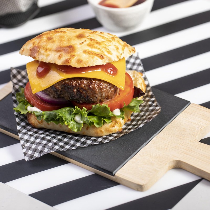 Slate and Bamboo Chopping Board Special for Food Presentation