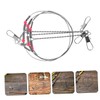 NOLITOY 5pcs Fishing Wire Leaders with Swivels Snaps Durable Tackle